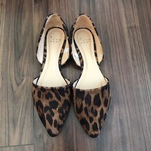 Leopard Print Pointy Toe Flats